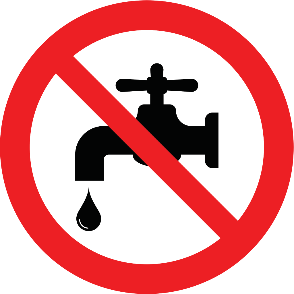 no water graphic